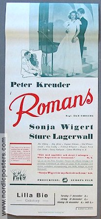 Romans 1941 poster Sonja Wigert Sture Lagerwall