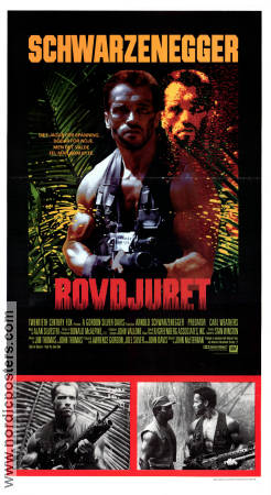 Rovdjuret 1987 poster Arnold Schwarzenegger Carl Weathers Kevin Peter Hall John McTiernan