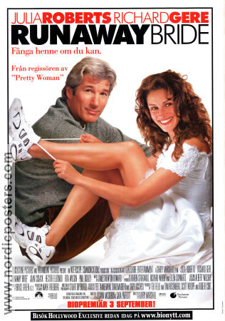 Runaway Bride 1999 poster Julia Roberts Richard Gere Joan Cusack Garry Marshall Romantik