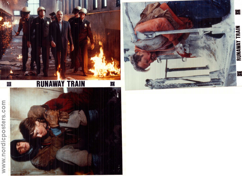 Runaway Train 1985 lobbykort Jon Voight Eric Roberts Rebecca de Mornay Andrey Konchalovskiy Tåg