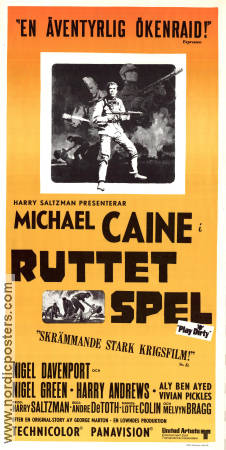 Ruttet spel 1969 poster Michael Caine Nigel Davenport André De Toth Hitta mer: Nazi Krig