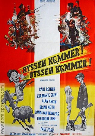 Ryssen kommer ryssen kommer 1966 poster Carl Reiner Ryssland