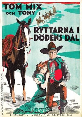 Ryttarna i dödens dal 1932 poster Tom Mix