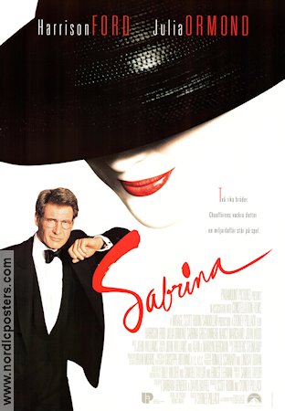 Sabrina 1995 poster Harrison Ford Julia Ormond Greg Kinnear Sydney Pollack