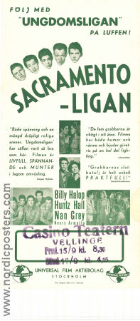 Sacramentoligan 1940 poster Dead End Kids Nan Grey Rosina Galli Joe May