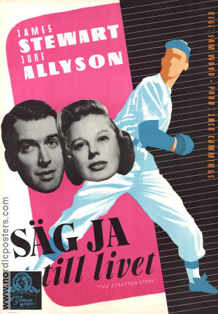 Säg ja till livet 1949 poster James Stewart June Allyson Sam Wood Sport