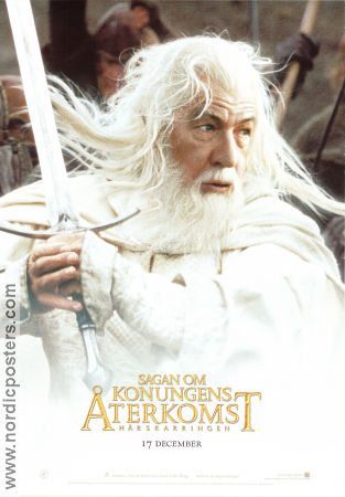 Sagan om konungens återkomst 2003 poster Ian McKellen Peter Jackson Hitta mer: Lord of the Rings