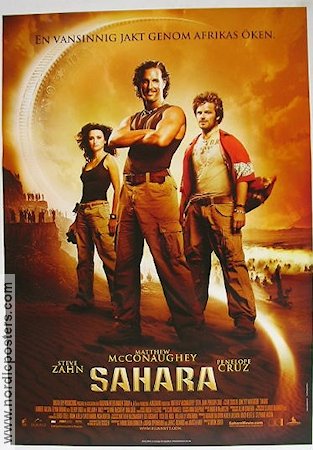 Sahara 2005 poster Matthew McConaughey Penelope Cruz Steve Zahn Breck Eisner Hitta mer: Africa