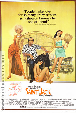 Saint Jack 1979 poster Ben Gazzara Denholm Elliott Peter Bogdanovich