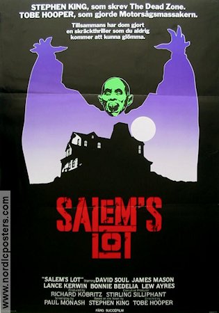 Salem´s Lot 1979 poster David Soul James Mason Tobe Hooper Text: Stephen Kind Från TV