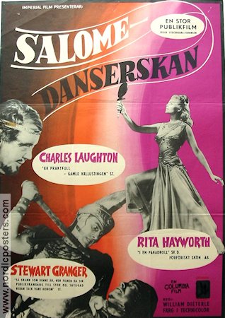 Salome 1953 poster Rita Hayworth Charles Laughton Stewart Granger Dans