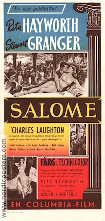Salome 1953 poster Rita Hayworth Stewart Granger Charles Laughton William Dieterle
