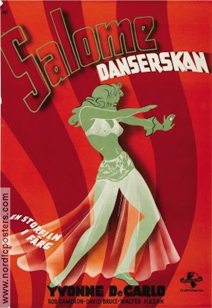 Salome danserskan 1945 poster Yvonne De Carlo Dans