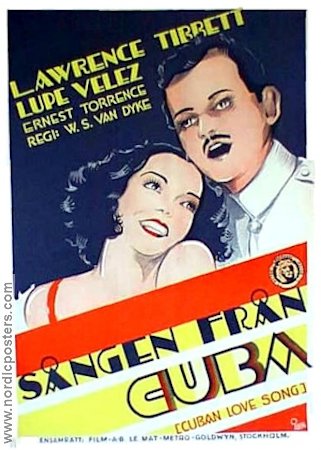 Sången från Cuba 1931 poster Lawrence Tibbett Lupe Velez