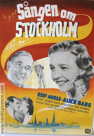 Sången om Stockholm 1947 poster Alice Babs Elof Ahrle Hitta mer: Stockholm