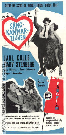Sängkammartjuven 1960 poster Jarl Kulle Gaby Stenberg Lars Ekborg Göran Gentele