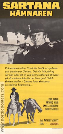 Sartana hämnaren 1971 poster John Garko Anthony Ascott