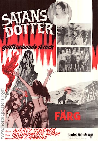 Satans dotter 1972 poster Tom Selleck Barra Grant Tani Guthrie Hollingsworth Morse