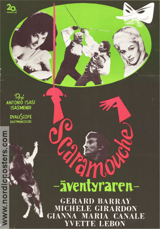 Scaramouche 1963 poster Gerard Barray Antonio Isasi-Isasmendi
