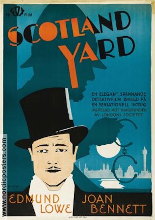 Scotland Yard 1930 poster Edmund Lowe Poliser