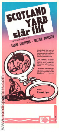 Scotland Yard slår till 1961 poster Sabine Sesselmann William Sylvester Hermione Baddeley Robert Lynn Poliser