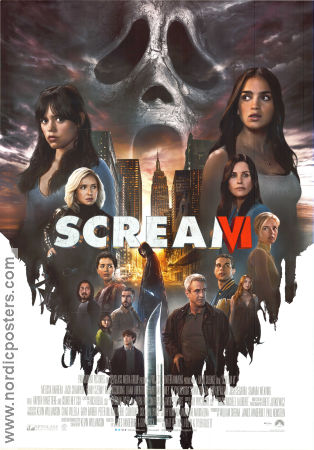 Scream VI 2023 poster Courteney Cox Melissa Barrera Jenna Ortega Matt Bettinelli-Olpin