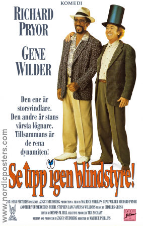 Se upp igen blindstyre 1991 poster Richard Pryor Gene Wilder Mercedes Ruehl Maurice Phillips