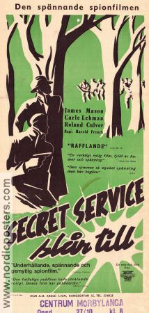 Secret Service slår till 1942 poster James Mason Hugh Williams Carla Lehmann Harold French