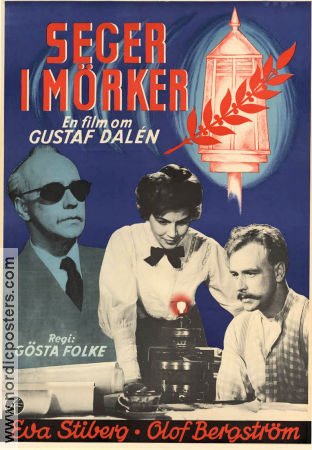 Seger i mörker 1954 poster Eva Stiberg Olof Bergström Gunnar Björnstrand Gösta Folke