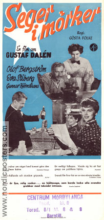 Seger i mörker 1954 poster Eva Stiberg Olof Bergström Gunnar Björnstrand Gösta Folke Hitta mer: Gustaf Dahlén