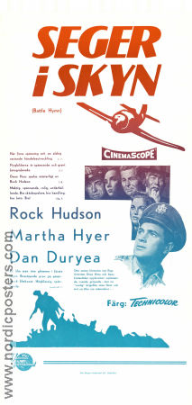 Seger i skyn 1957 poster Rock Hudson Martha Hyer Dan Duryea Douglas Sirk Flyg