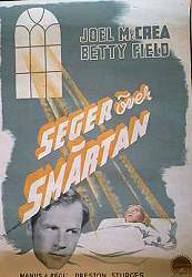 Seger över smärtan 1945 poster Preston Sturges Joel McCrea