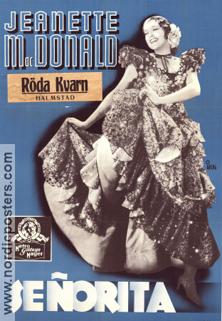 Senorita 1937 poster Jeanette MacDonald Robert Z Leonard