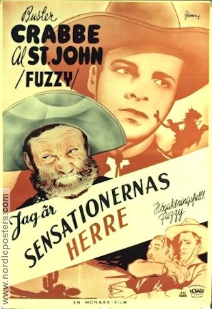 Sensationernas herre 1944 poster Buster Crabbe Al St John