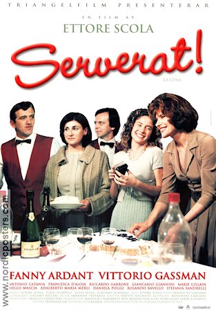 Serverat 1998 poster Fanny Ardant Vittorio Gassman Ettore Scola Mat och dryck