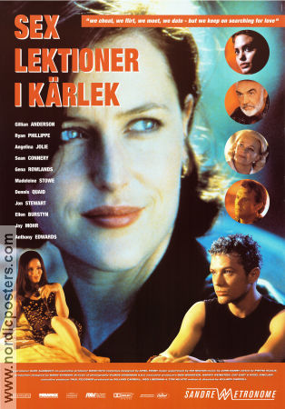 Sex lektioner i kärlek 1998 poster Gillian Anderson Ellen Burstyn Sean Connery Willard Carroll