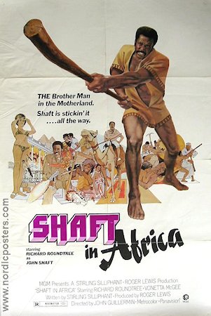 Shaft in Africa 1973 poster Richard Roundtree Black Cast