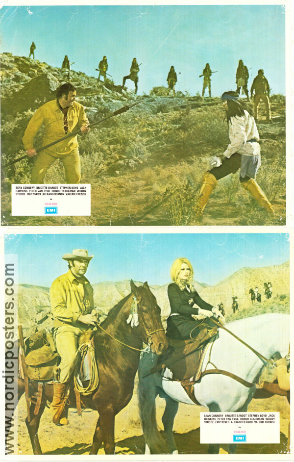 Shalako 1968 lobbykort Sean Connery Brigitte Bardot Stephen Boyd Edward Dmytryk Berg