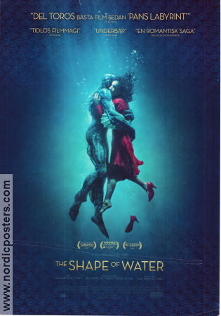 The Shape of Water 2017 poster Sally Hawkins Michael Shannon Richard Jenkins Guillermo del Toro