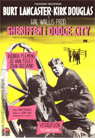 Sheriffen i Dodge City 1957 poster Burt Lancaster John Sturges