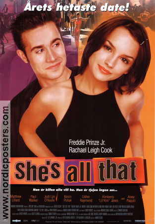 She´s All That 1999 poster Freddie Prinze Jr Rachael Leigh Cook Robert Iscove Romantik