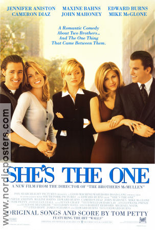 She´s the One 1996 poster Jennifer Aniston Cameron Diaz John Mahoney Edward Burns