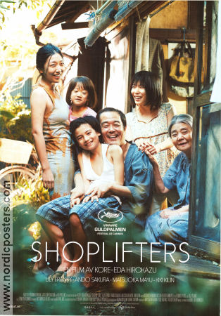 Shoplifters 2018 poster Lily Franky Sakura Ando Kirin Kiki Hirokazu Koreeda