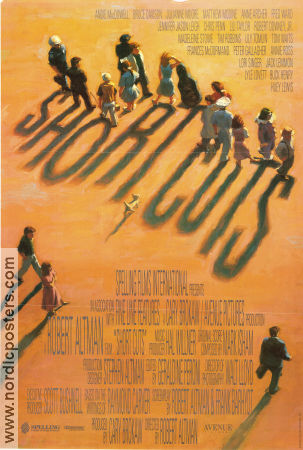 Short Cuts 1993 poster Andie MacDowell Julianne Moore Tim Robbins Bruce Davidson Jack Lemmon Tom Waits Fred Ward Robert Altman