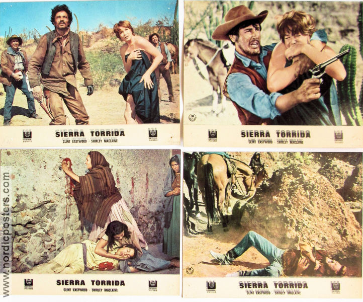 Sierra Torrida 1970 lobbykort Clint Eastwood Shirley MacLaine Manolo Fabregas Don Siegel