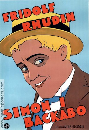 Simon i Backabo 1934 poster Fridolf Rhudin Weyler Hildebrand Thor Modéen Gustaf Edgren