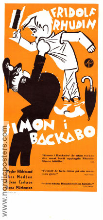 Simon i Backabo 1934 poster Fridolf Rhudin Weyler Hildebrand Thor Modéen Gustaf Edgren