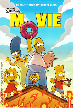 The Simpsons Movie 2007 poster Matt Groening Animerat Mat och dryck Från TV