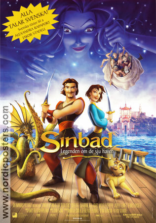Sinbad 2003 poster Brad Pitt Patrick Gilmore Animerat