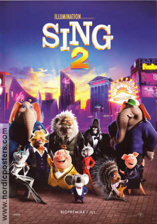 Sing 2 2021 poster Matthew McConaughey Garth Jennings Animerat